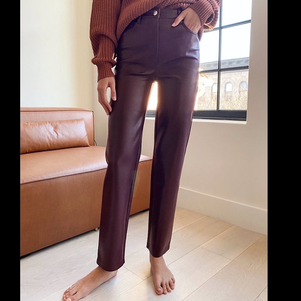 Aritzia Wilfred ‘Melina’ Vegan Leather Pants